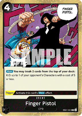 Carte One Piece Finger Pistol EB01-051 R