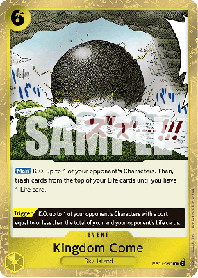 Carte One Piece Kingdom Come EB01-059 R