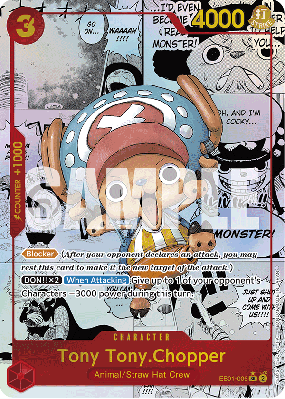 Carte One Piece Tony-Tony Chopper EB01-006 SR MANGA RARE PRB01