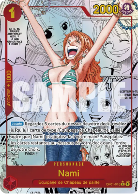 Carte One Piece Nami OP01-016 R MANGA RARE PRB01