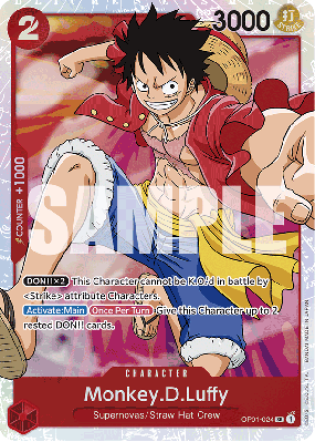Carte One Piece Monkey D. Luffy OP01-024 SR PRB01