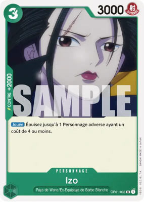 Carte One Piece Izo OP01-033 UC PRB01