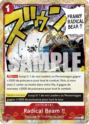 Carte One Piece Radical Beam !! OP01-029 UC JOLLY ROGER FOIL PRB01