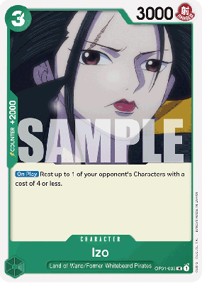 Carte One Piece Izo OP01-033 UC PRB01