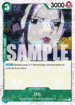 Carte One Piece Izo OP01-033 UC JOLLY ROGER FOIL PRB01