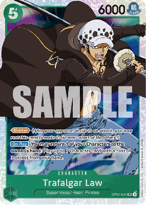 Carte One Piece Trafalgar Law OP01-047 SR PRB01