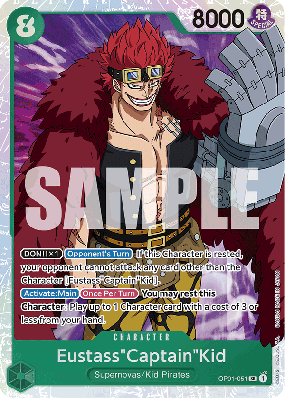 Carte One Piece Eustass "Captain" Kidd OP01-051 SR PRB01