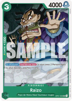 Carte One Piece Raizo OP01-052 UC PRB01