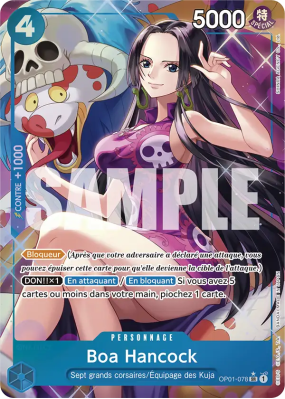 Carte One Piece Boa Hancock OP01-078 SR ALT ART PRB01