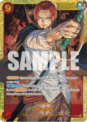 Carte One Piece Shanks OP01-120 SEC PRB01