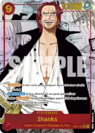 Carte One Piece Shanks OP01-120 SEC MANGA RARE PRB01