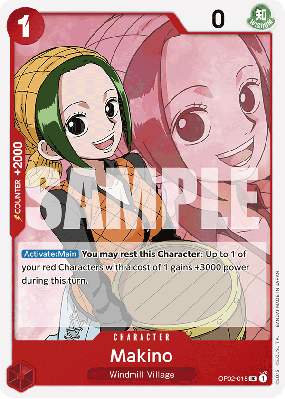 Carte One Piece Makino OP02-015 UC PRB01