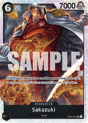 Carte One Piece Sakazuki OP02-099 SR PRB01