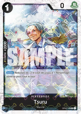 Carte One Piece Tsuru OP02-106 UC JOLLY ROGER FOIL PRB01