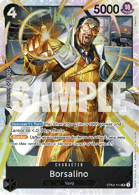 Carte One Piece Borsalino OP02-114 SR PRB01