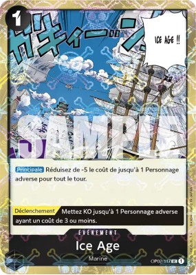 Carte One Piece Ice Age OP02-117 UC JOLLY ROGER FOIL PRB01