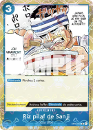 Carte One Piece Riz pilaf de Sanji OP03-056 UC JOLLY ROGER FOIL PRB01