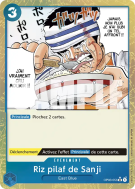 Carte One Piece Riz pilaf de Sanji OP03-056 UC ALT ART PRB01