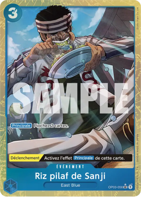 Carte One Piece Riz pilaf de Sanji OP03-056 UC ALT ART 2 PRB01