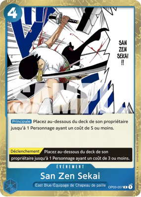 Carte One Piece San Zen Sekai OP03-057 R PRB01
