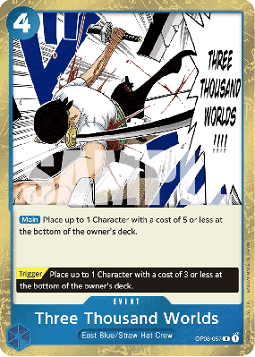 Carte One Piece San Zen Sekai OP03-057 R PRB01