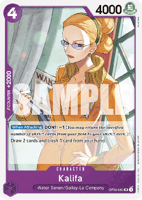 Carte One Piece Kalifa OP03-060 UC PRB01