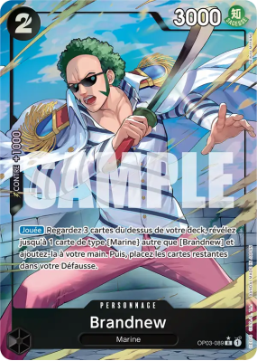 Carte One Piece Brandnew OP03-089 R ALT ART 2 PRB01