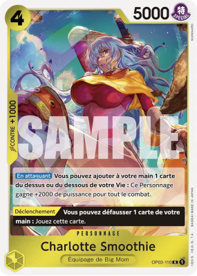 Carte One Piece Charlotte Smoothie OP03-110 R PRB01