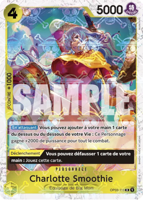 Carte One Piece Charlotte Smoothie OP03-110 R JOLLY ROGER FOIL PRB01