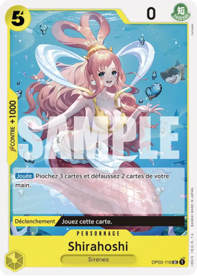 Carte One Piece Shirahoshi OP03-116 UC PRB01