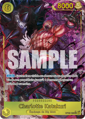 Carte One Piece Charlotte Katakuri OP03-123 SEC ALT ART PRB01