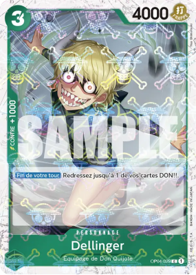 Carte One Piece Dellinger OP04-029 C JOLLY ROGER FOIL PRB01