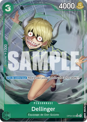 Carte One Piece Dellinger OP04-029 C ALT ART PRB01
