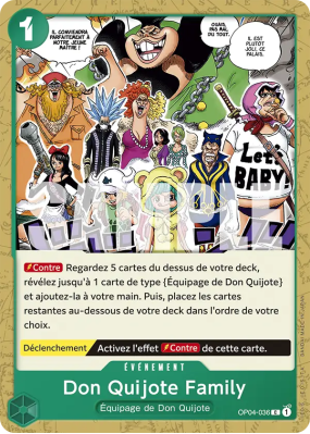Carte One Piece Don Quijote Family OP04-036 C PRB01