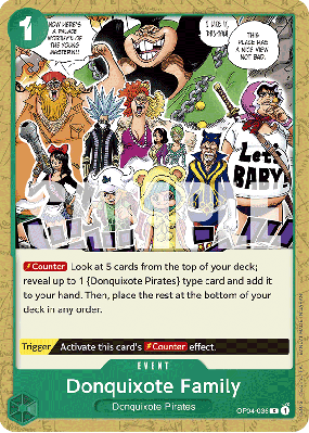 Carte One Piece Don Quijote Family OP04-036 C PRB01