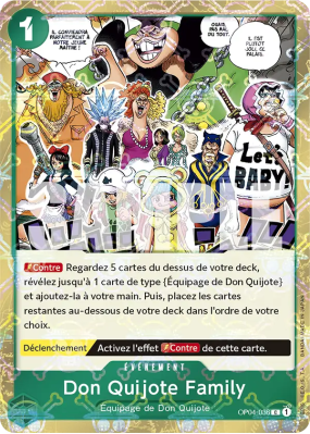 Carte One Piece Don Quijote Family OP04-036 C JOLLY ROGER FOIL PRB01