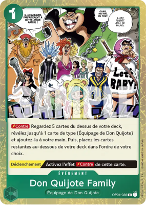 Carte One Piece Don Quijote Family OP04-036 C ALT ART PRB01