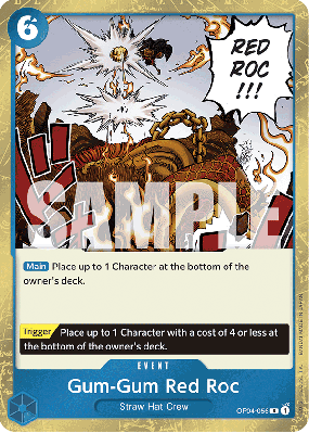 Carte One Piece Gum Gum Red Rokh OP04-056 R PRB01
