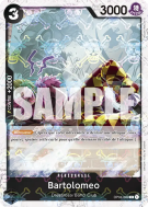 Carte One Piece Bartolomeo OP04-089 R JOLLY ROGER FOIL PRB01