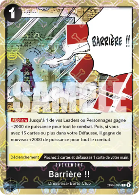 Carte One Piece Barrière !! OP04-095 C JOLLY ROGER FOIL PRB01