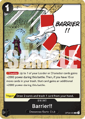 Carte One Piece Barrière !! OP04-095 C PRB01