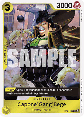 Carte One Piece Capone "Gang" Bege OP04-100 R PRB01