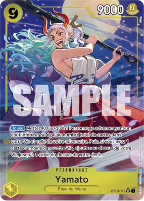 Carte One Piece Yamato OP04-112 SR ALT ART PRB01