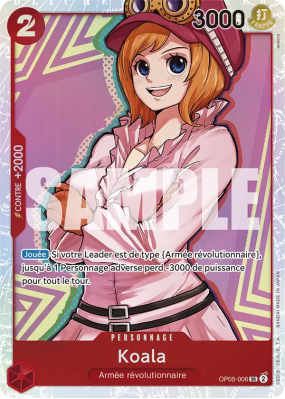 Carte One Piece Koala OP05-006 SR PRB01