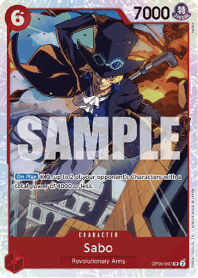 Carte One Piece Sabo OP05-007 SR PRB01