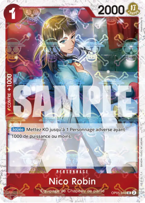 Carte One Piece Nico Robin OP05-010 UC JOLLY ROGER FOIL PRB01