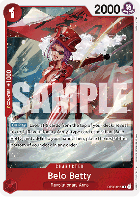 Carte One Piece Belo Betty OP05-015 R PRB01