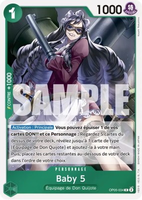 Carte One Piece Baby 5 OP05-034 R PRB01