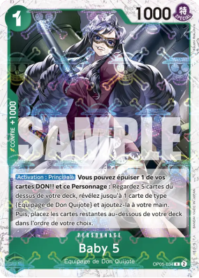 Carte One Piece Baby 5 OP05-034 R JOLLY ROGER FOIL PRB01