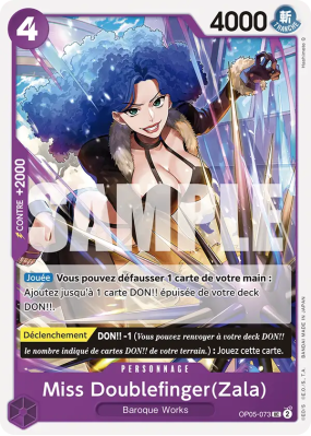 Carte One Piece Miss Doublefinger (Zala) OP05-073 UC PRB01